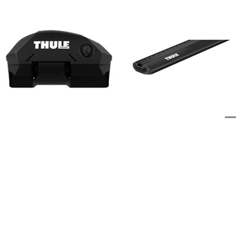 Thule(スーリー) トヨタ ランドクルーザー 250(ルーフレール付)用 ウイングバーエッジセット R6/4～ ブラック TH7204+TH7213B｜ナチュラム キャンプ専門店