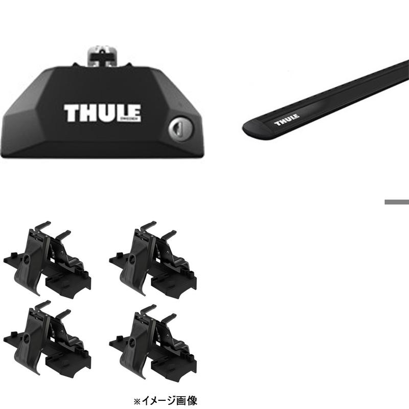 Thule(スーリー) スバル アウトバック(純正クロスバー車)用 ウイングバーEVOセット R3/10～ ブラック TH7106+TH7112B+6157