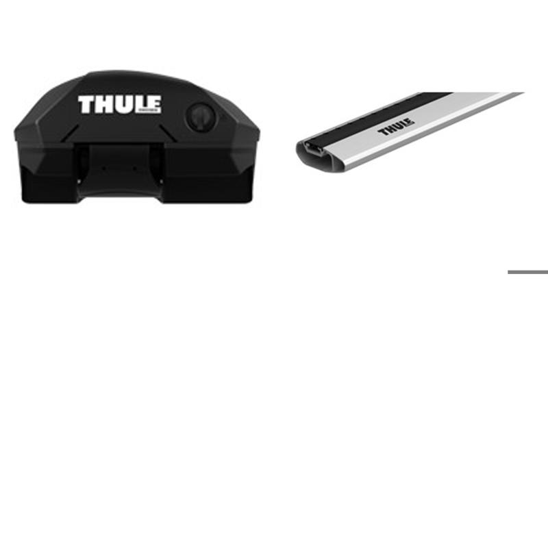 Thule(スーリー) スバル アウトバック(レール付X-BREAK)用 ウイングバーエッジセット R3/10～ シルバー TH7204+TH7213