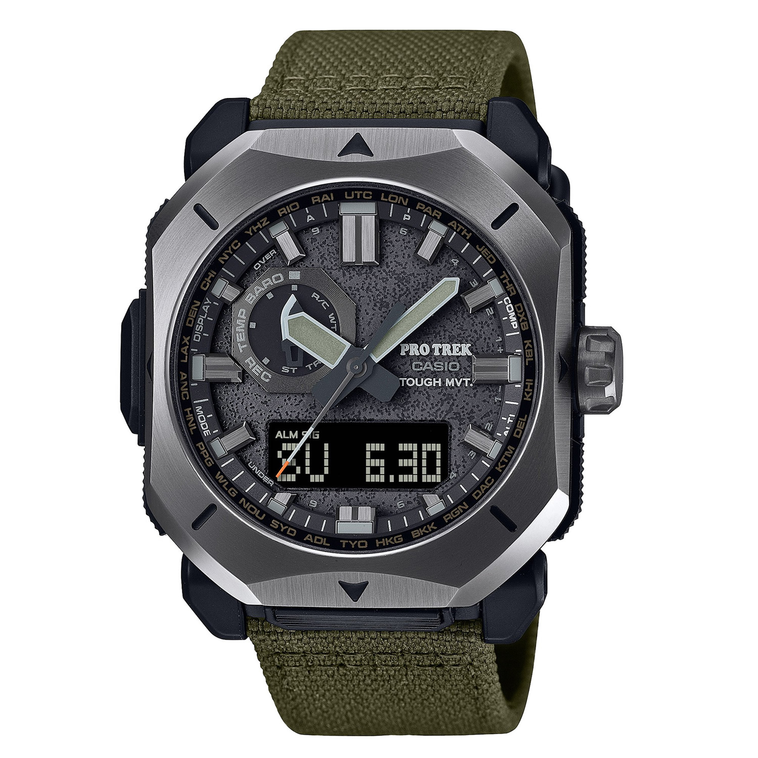 PROTREK(プロトレック) 【国内正規品】PRW-6900YB-3JF 10気圧防水 カーキ PRW-6900YB-3JF｜ナチュラム キャンプ専門店 32,032円