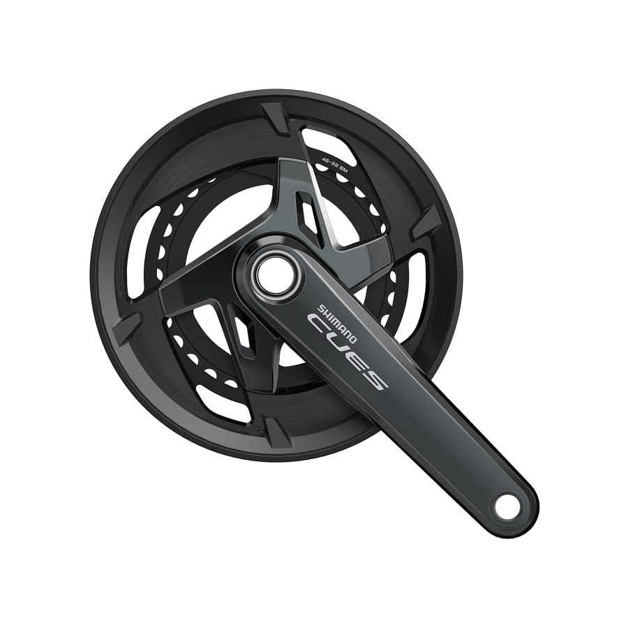 シマノ(SHIMANO)/サイクル CUES FC-U8000-2 クランクセット 46/32T ガード付(2x11S) 170mm