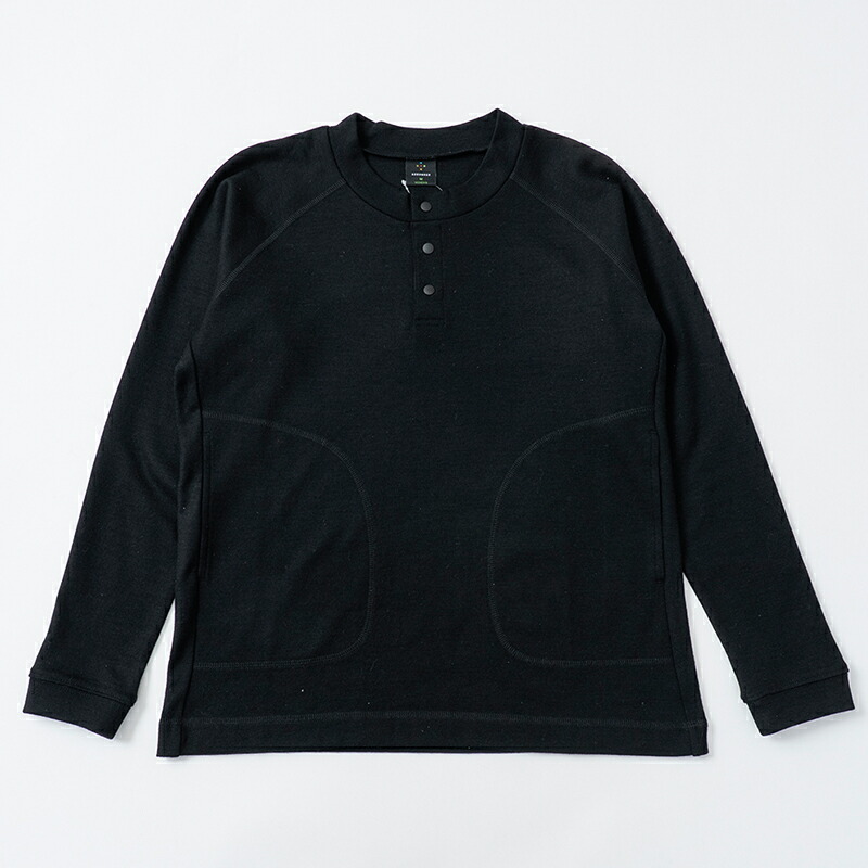 アクシーズクイン(AXESQUIN) Women's Merino Wool Sweater M ブラック 011154｜ナチュラム キャンプ専門店