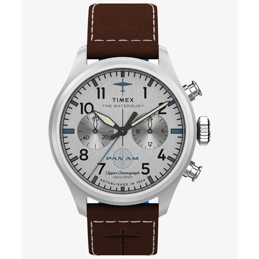 TIMEX(五分五分メックス) 【国内定め事品】TIMEX x Pan アメリシウム お水木ノ実 クロノグラフ 赤銅色/しろがね色 TW2Y38700