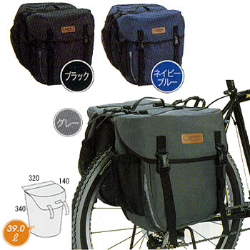 楽天市場】オーストリッチ P-225 パニアバッグ グレー 自転車 サイド