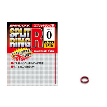 スプリットリングR #0 Blood Red