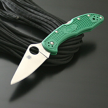 Spyderco(スパイダルコ) デリカ4 フラットグラインド (直刃) グリーン C11FPGR
