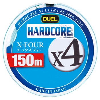 HARDCORE X4(ハードコア エックスフォー) 150m 0.6号/12lb ホワイト