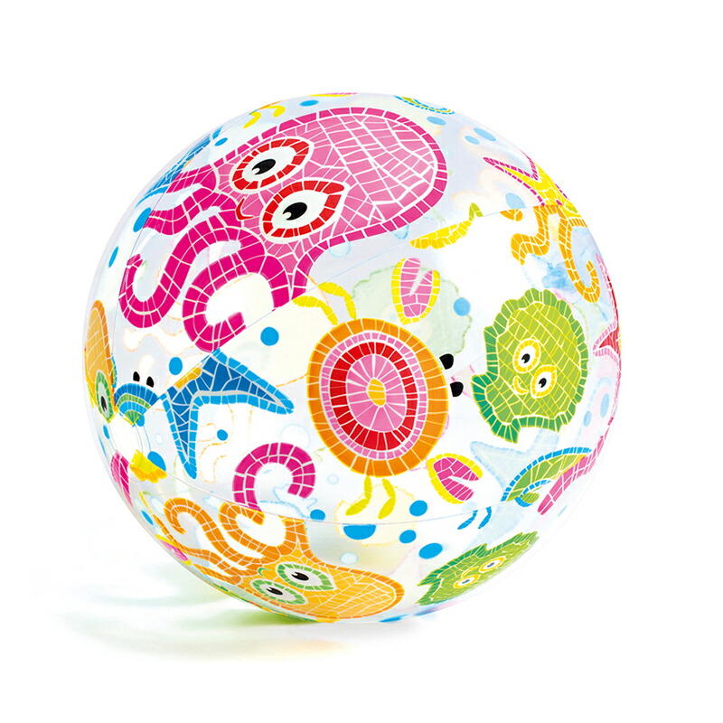 【新品未開封】インテックス　INTEX BEACH BALL ビーチボール　特大 デザインビーチボール 51cm INTEX（インテックス）海やプールに