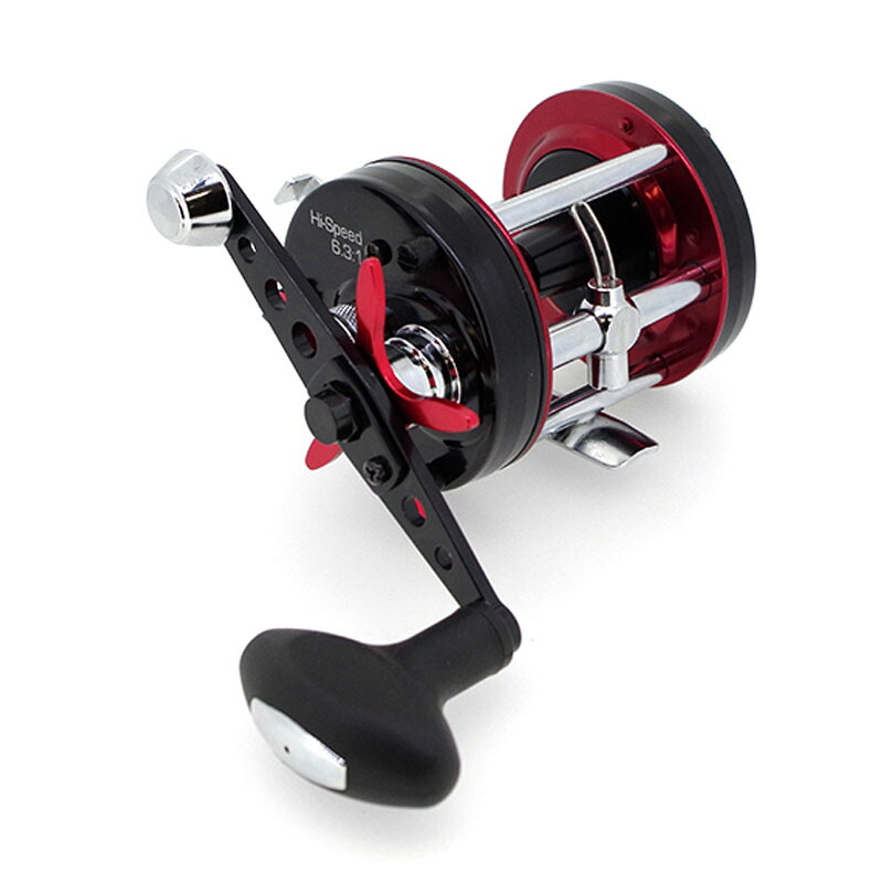 アブガルシア(Abu Garcia) AMB アンバサダー 6500CS ロケット ハイ-スピード 右巻き ブラック&times;レッド 1441815｜ナチュラム 支店
