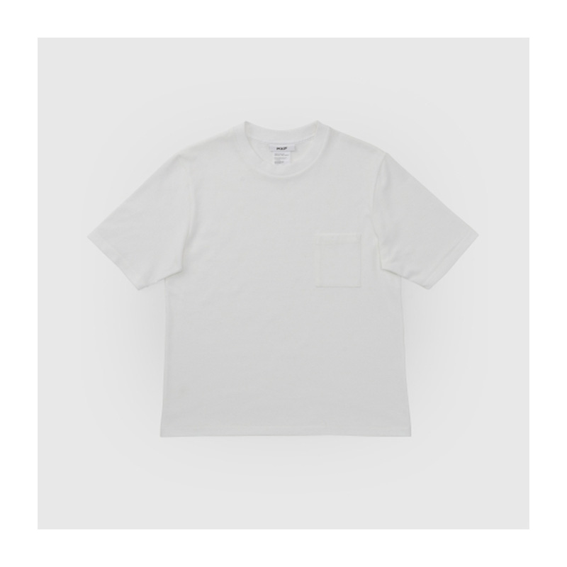 DRY JERSEY BIG TEE WITH POCKET Men’s S W(ホワイト)