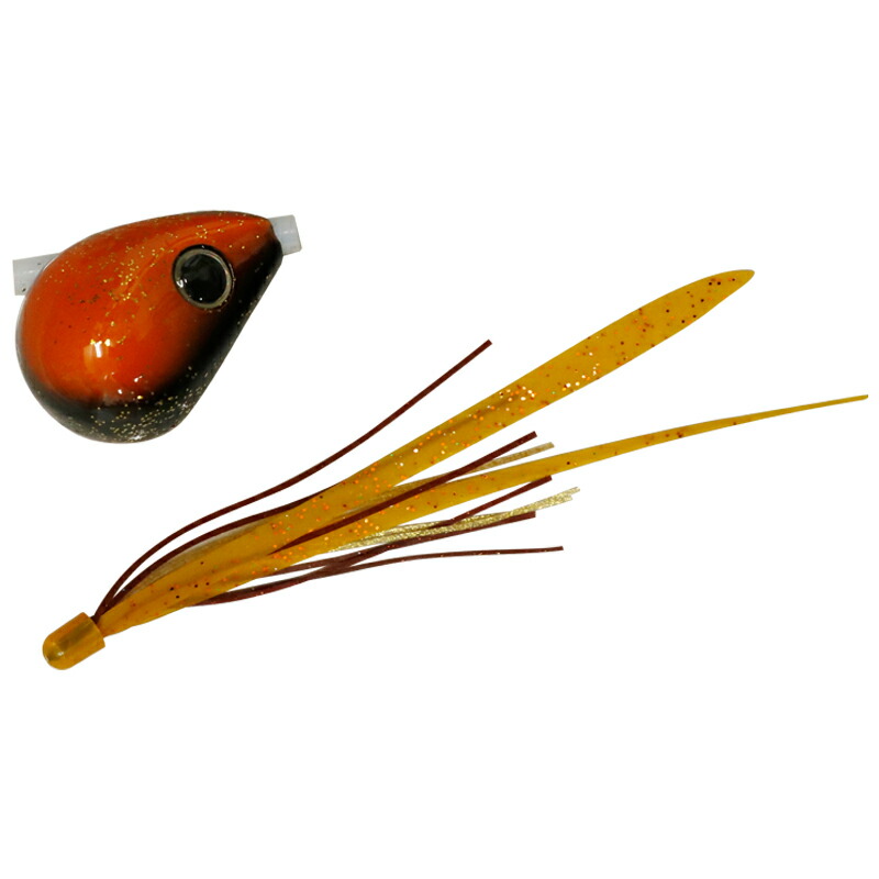 爆流 鉛式ビンビン玉スライド 45g F197 エビオレンジ/エビオレT+