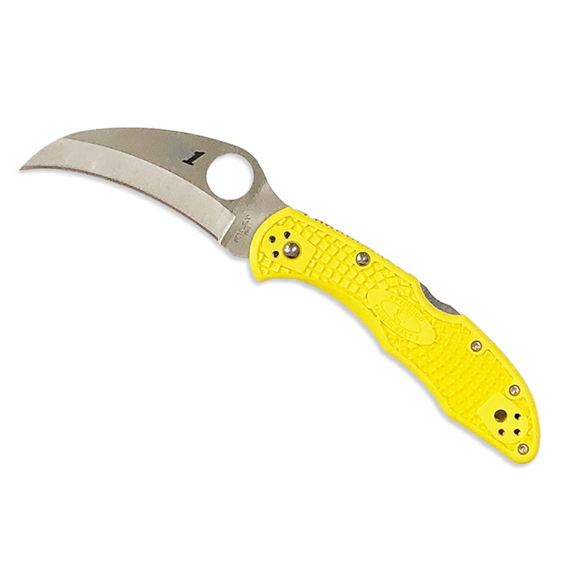 Spyderco(スパイダルコ) タスマンソルト2 直刃 H-1鋼 刃長74mm イエロー C106PYL2