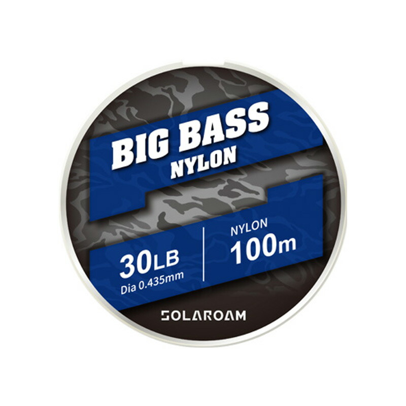 ソラローム ビッグバス ナイロン 100m 30lb ナチュラル