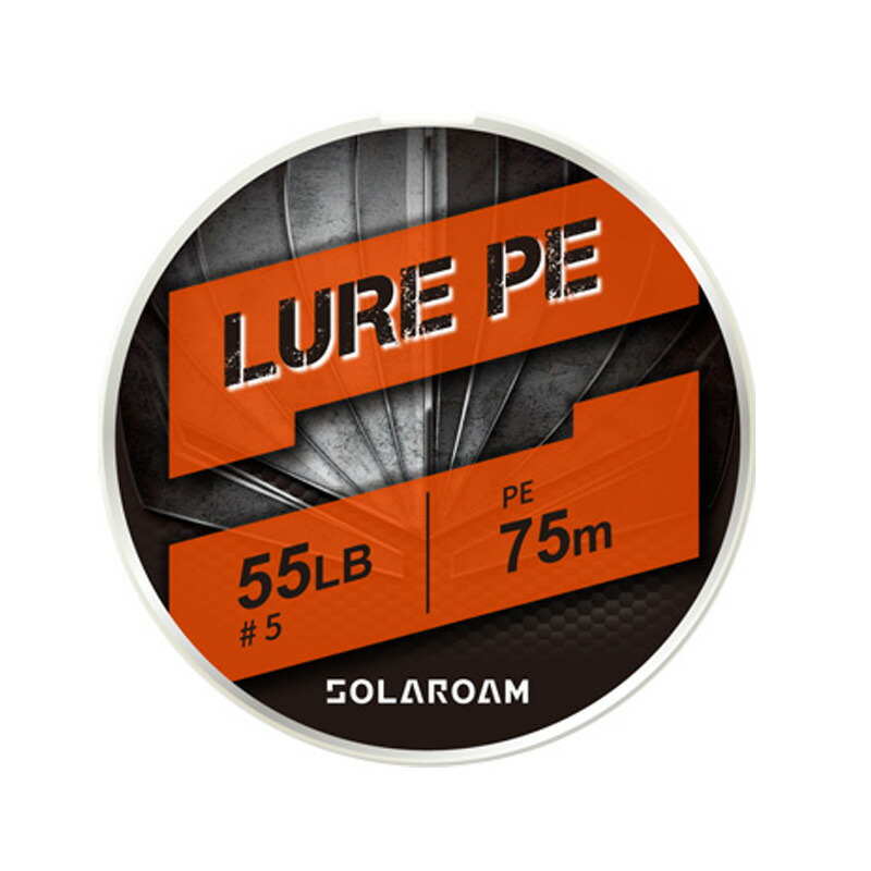 ソラローム ルアー PE 75m 15lb シルバーグレー