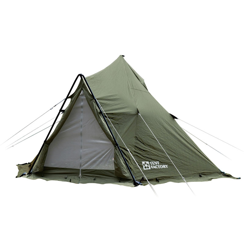 テントファクトリーＨＩＴＣワンポールテント　180Ｖ　ベージュ　（ペグなし） tent-factory-tent-180v-00-