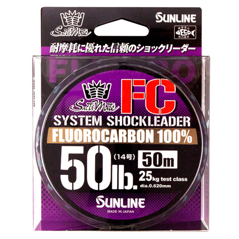 ソルティメイト システムショックリーダー FC 30m 20号/70lb クリア