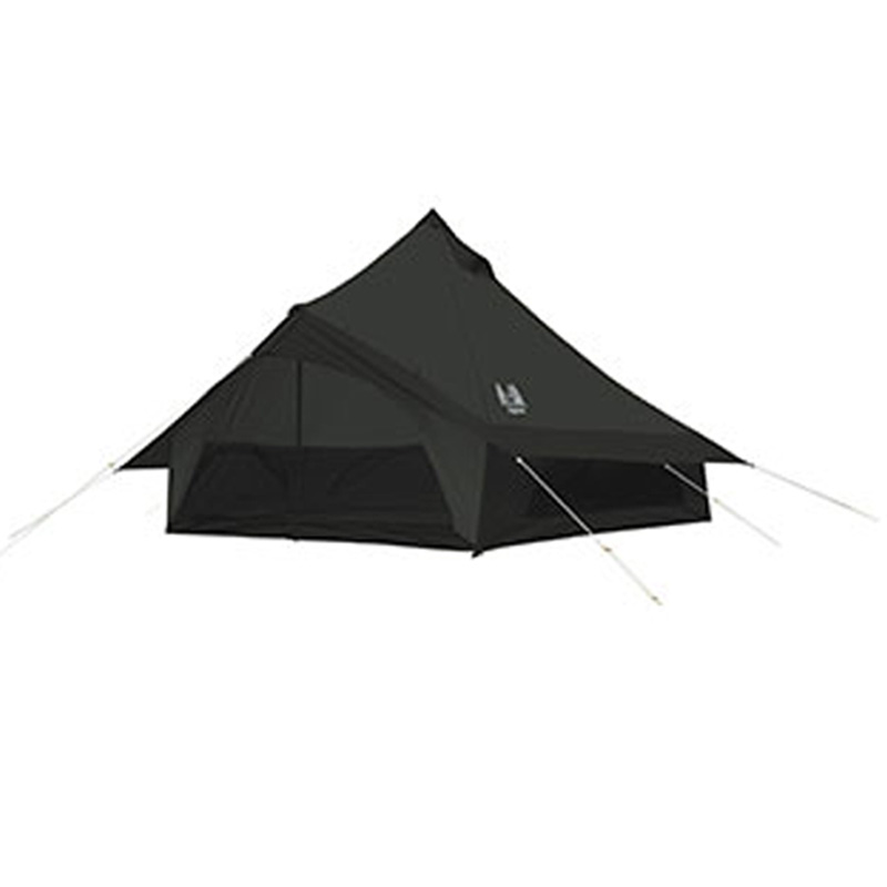 Glole12 BLACK グロッケ12 ブラック 5～6人用 モノポール+1フレーム型テント ブラック