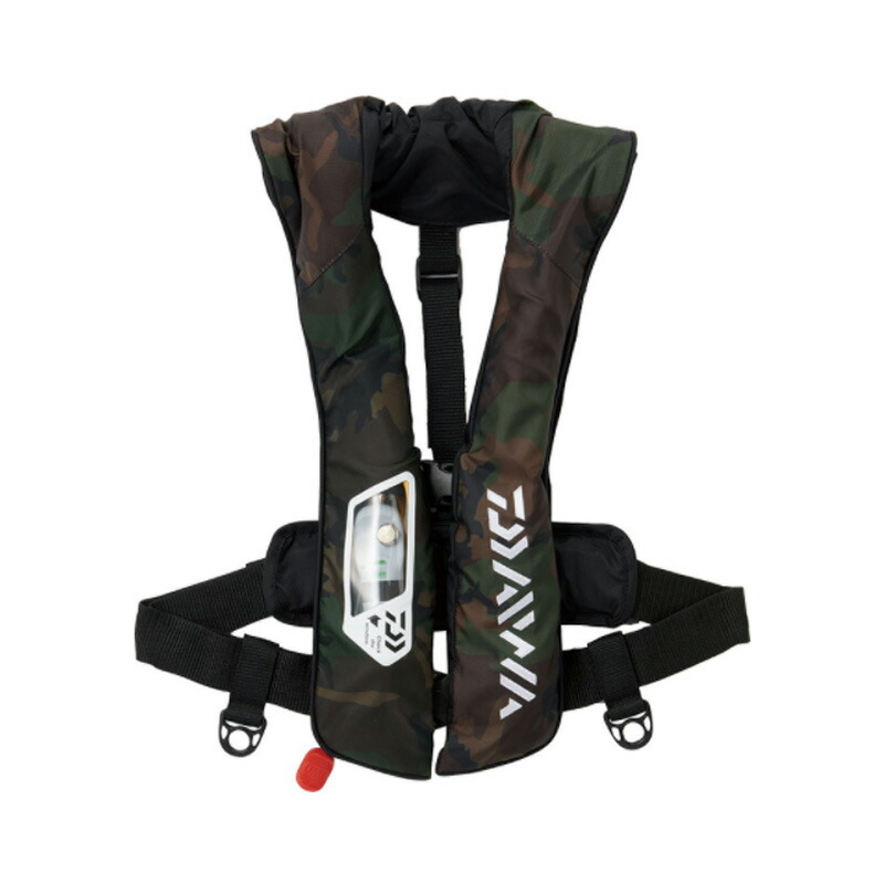 DF-2021 ウォッシャブルライフジャケット(肩掛けタイプ自動･手動膨脹式)Aタイプ フリー グリーンカモ