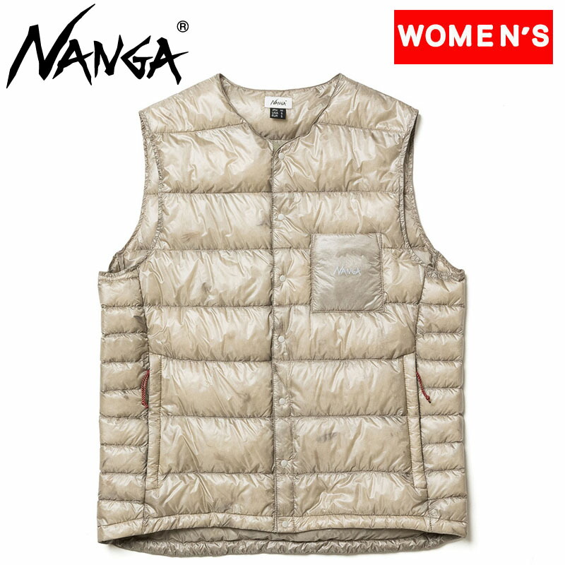 高い素材】 ナンガ NANGA Women's INNER DOWN VEST インナー ダウン ベスト ウィメンズ WM ベージュ N1IVEG43  fucoa.cl