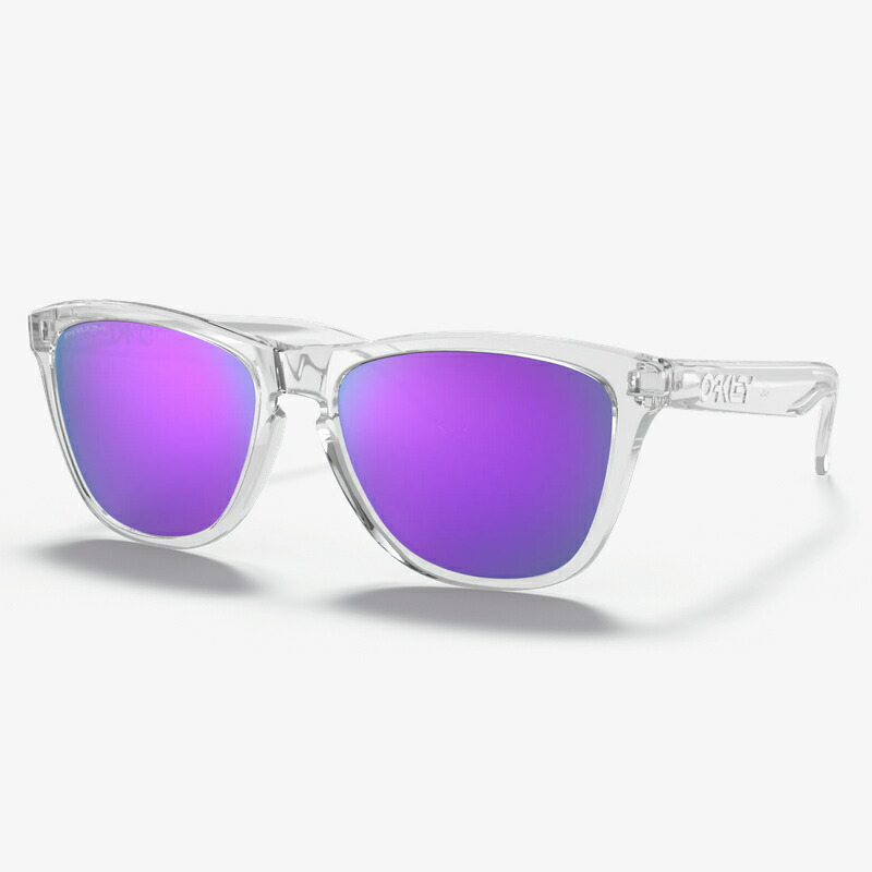 OAKLEY(オークリー) FROGSKINS(フロッグスキン)/LOW BRIDGE FIT XL(137mm) P.CLEAR/P.VIOLET OO9245-9654|ナチュラム 支店
