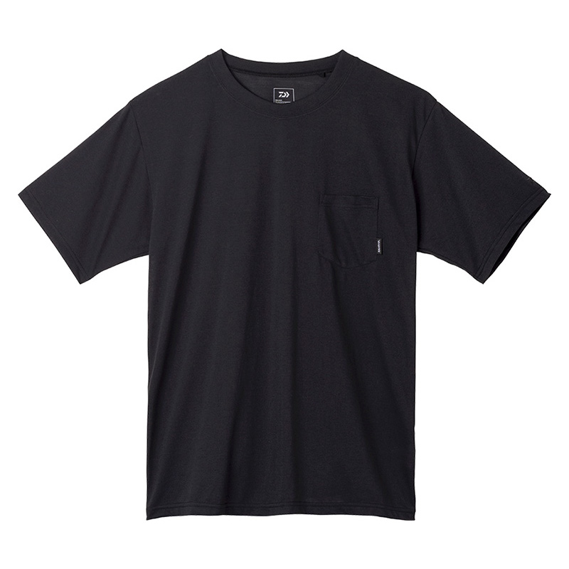 DE-9422 ショートスリーブポケットTシャツ M ブラック