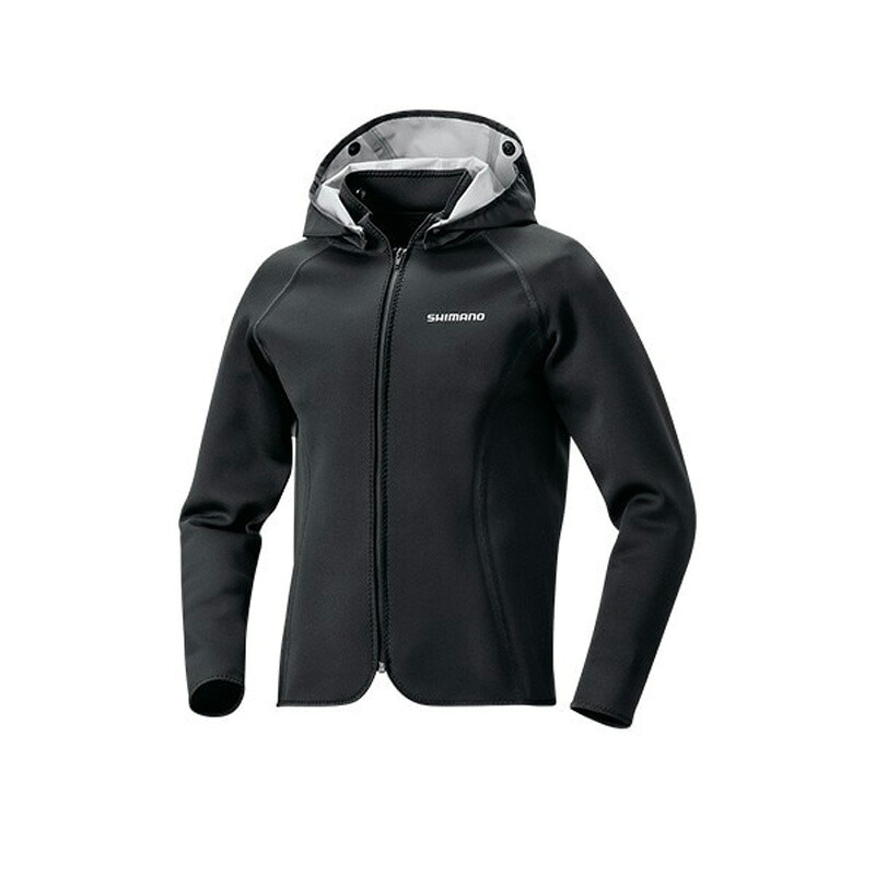 【7/1全品P2倍CP最高限度2000円OFF】  シマノ(SHIMANO) WJ-086T クロロプレン 上衣 M 黒いこと 678508