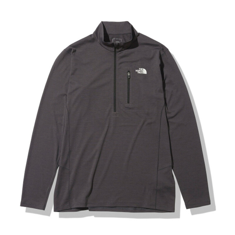 THE NORTH FACE(ザ・ノース・フェイス) ロングスリーブ フラッシュドライ 3D ジップアップ メンズ M ミックスチャコール(ZC) NT12201