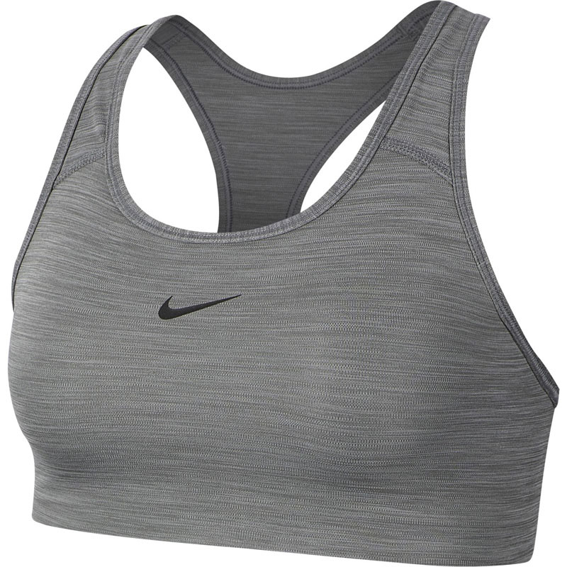 Nike ナイキ スウッシュ ウィメンズ ミディアムサポート ワンパッド スポーツブラ Xs 084 スモークグレー ピュア ブラック Njp Bv3637 084 在庫限り