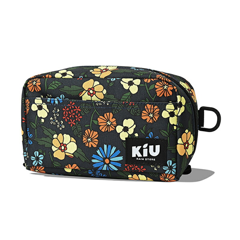 キウ(KiU) WR POUCH Large フリー サイケデリックフラワー K293-169