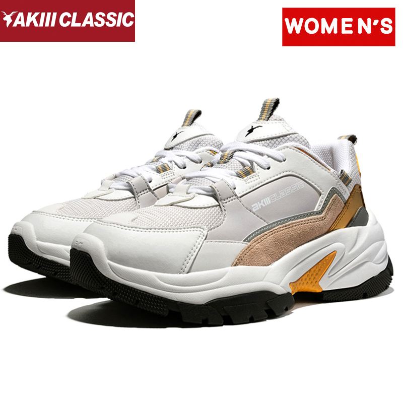 アキクラシック AKIII CLASSIC Women's HIKER ウィメンズ 23.5cm WHITE×GOLD AKC0020 宅配