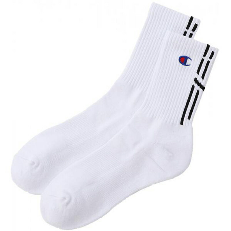 Champion チャンピオン ミドルソックス MIDDLE SOCKS C3-B701S 23 ホワイト 010 C3SB701S 数量限定