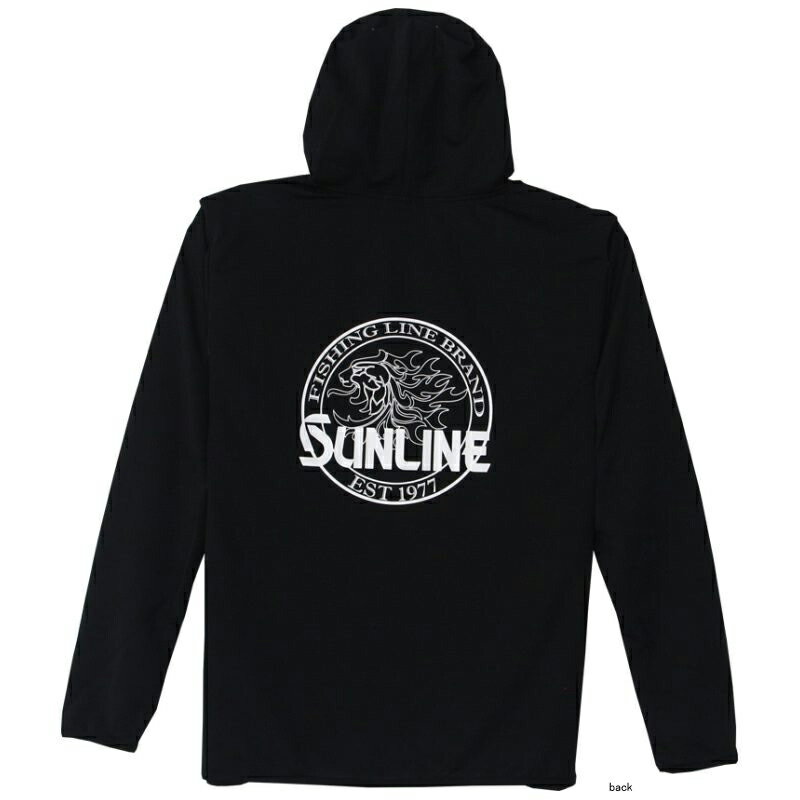 サンライン(SUNLINE)DRYフルジップパーカーLブラックSUW-15208DPK