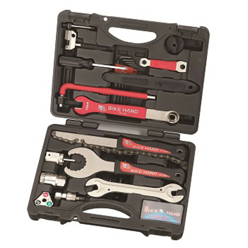 楽天市場】BIKE HAND 自転車用 工具セット プロツールボックス付 3段