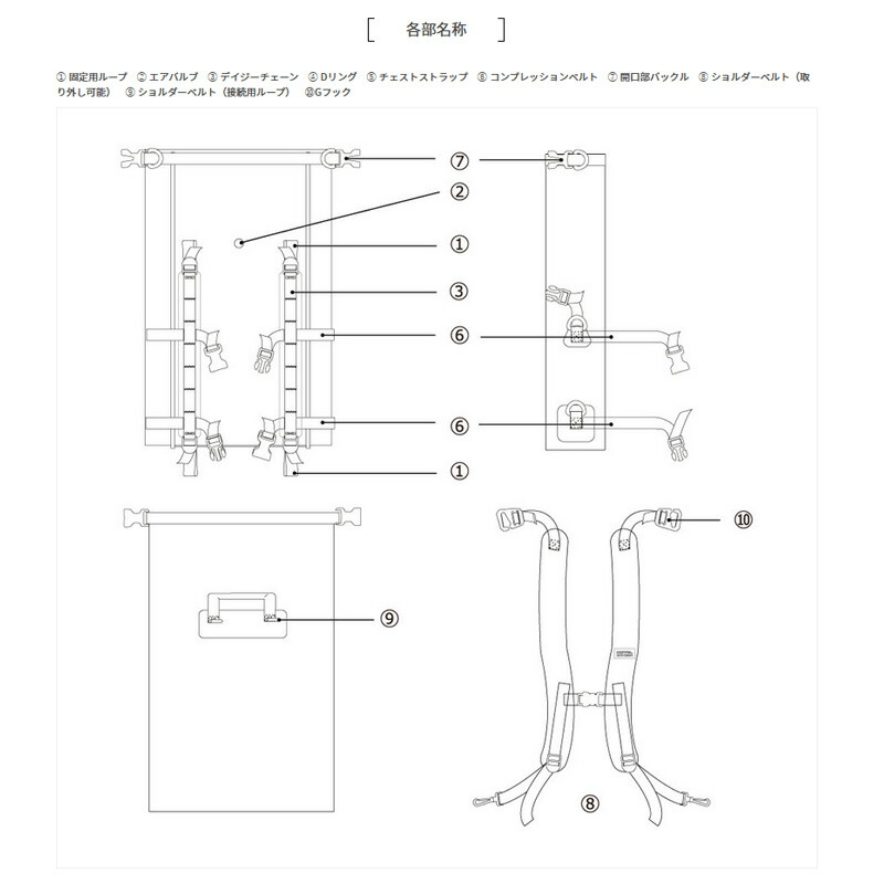 ドッペルギャンガー(DOPPELGANGER)TARPAULINDAYPACK3(ターポリンデイパック3)20Lカーキ・ブラックDBT422-ML