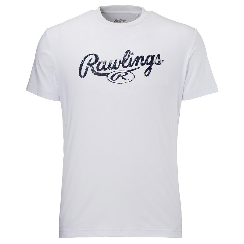 Rawlings(ローリングス) BIONIC 超伸ロゴTシャツ L W×N(ホワイト×ネイビー) AST12F05