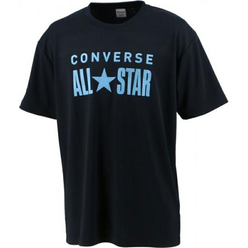 CONVERSE コンバース プリントTシャツ S ブラック×スカイブル 1922 CB222356 最大57％オフ！