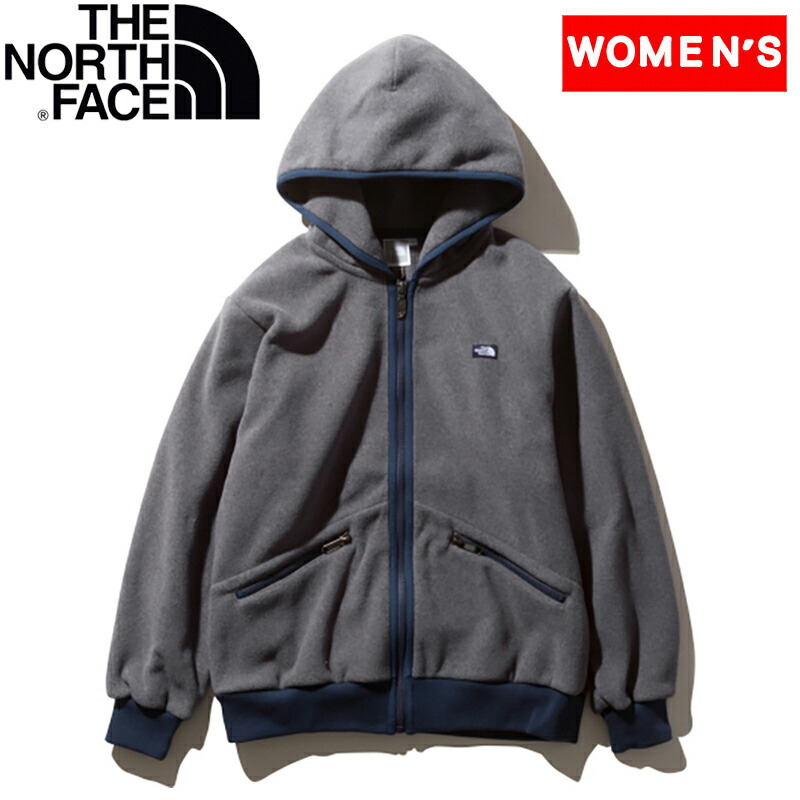 THE NORTH FACE ザ ノース フェイス Women's アルマディラ フルジップ 侵攻 ノースフェイス マイクロフリースフ-ディ ミックスグレー(Z) Mサイズ パーカー