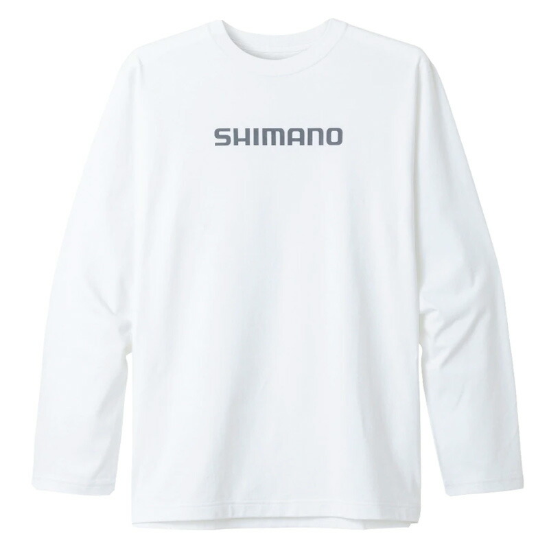 1434円 大好評です シマノ SHIMANO SH-011V コットンロゴ ロングスリーブ WS ホワイト 82445