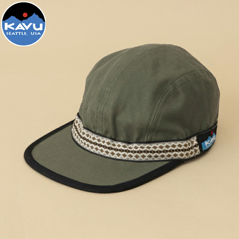 キッズ バック サテン ストラップ キャップ フリー オリーブ