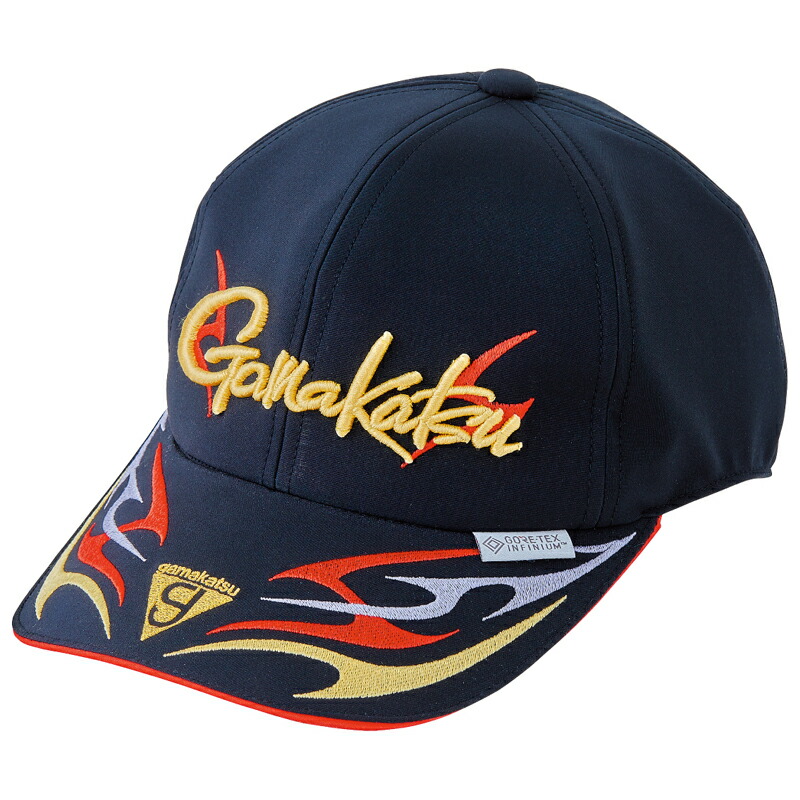 ゴアテックスインフィニアムTMウィンドストッパー(R)キャップ(6方) GM9897 ブラック×レッド L