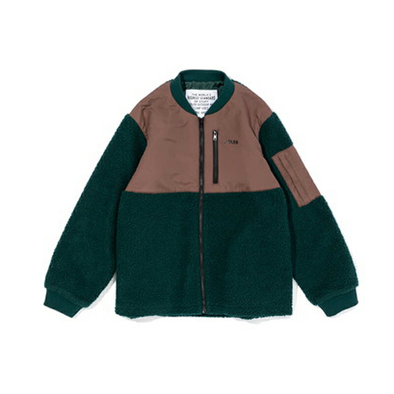 SWITCHING BOA JACKET(スウィッチング ボア ジャケット) M GREEN×BROWN