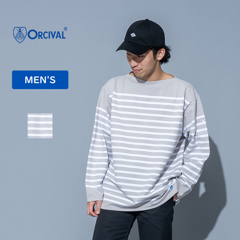 楽天市場】ORCIVAL オーシバル ドット ボーダー バスクシャツ
