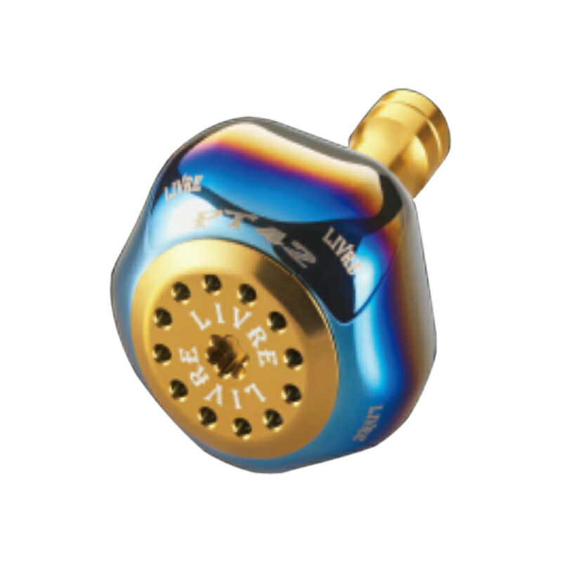 PT42(ピーティー 42) ダイワL用(ノブ単体) ファイヤー×ゴールド