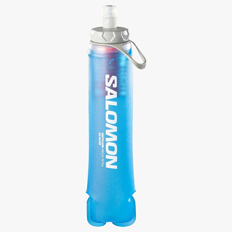 SALOMON(サロモン) SOFT FLASK XA FILTER 490ML/16OZ 42(ソフトフラスク) 0.49L CLEAR BLUE LC1915800