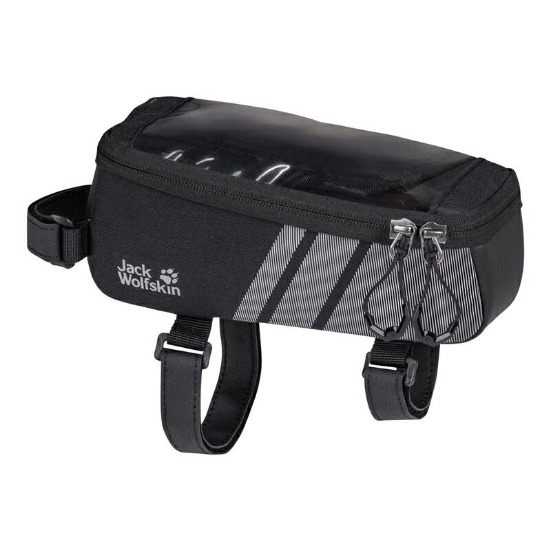 Jack Wolfskin(ジャックウルフスキン) TOP TUBE BAG トップチューブバッグ サイクル/自転車/バイクパッキング 0.8L 6699(flash black) 2010591