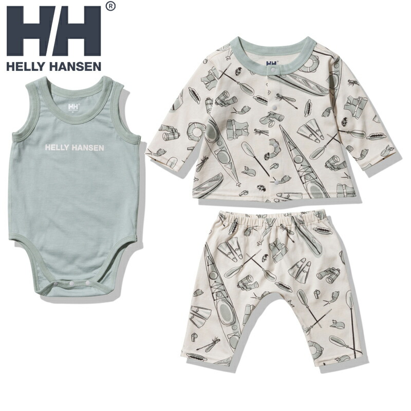 マイファーストHHアウトドアカーディガンセット 70 アクアグレー