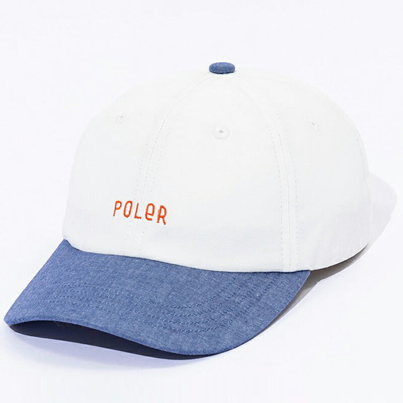 FURRY FONT CHAMBRAY DAD CAP ONE SIZE WHITE