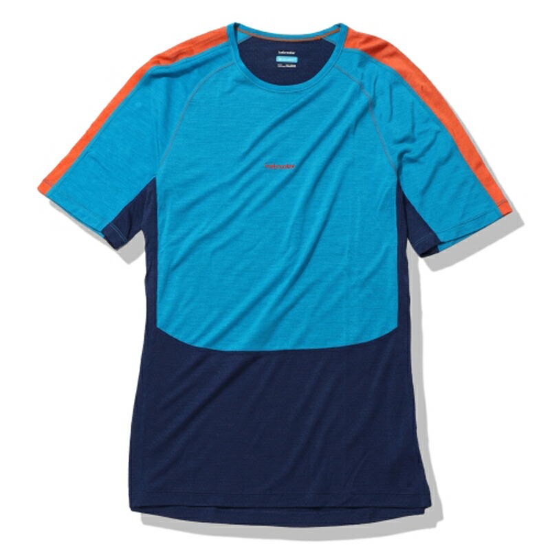 125 ゾーンニット ショートスリーブ クルー メンズ S ジオブルー(GE)