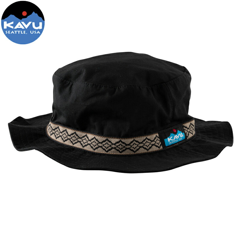 キッズ リップストップバケットハット S ブラック