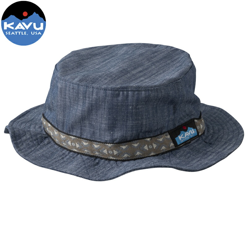 キッズ ダンガリーバケットハット S ネイビー